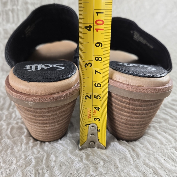 Sofft Black Leather Mules - Picture 7 of 10